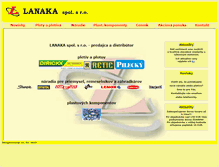 Tablet Screenshot of lanaka.sk